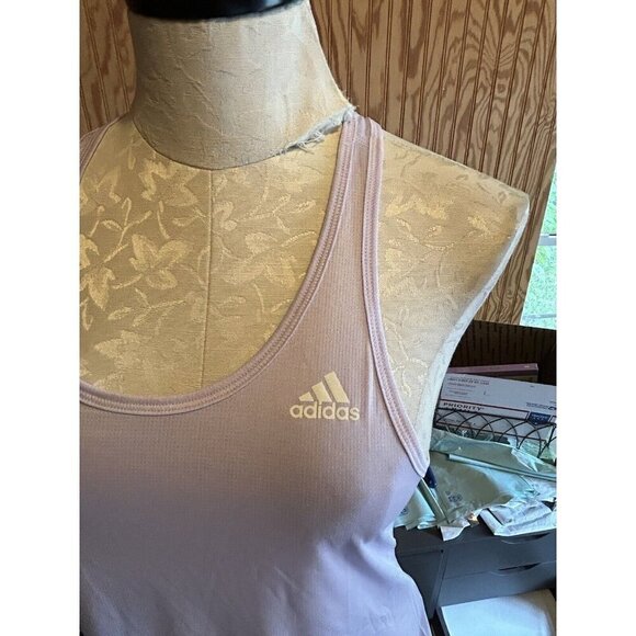 Adidas Tank Sleeveless Own The Run Purple Tint  Raceback NWT Size S Thin Running - Picture 3 of 10